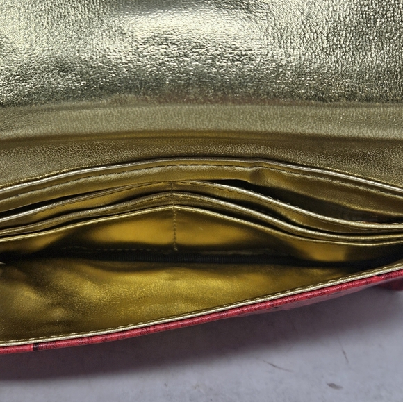 Steve Madden red Ostrich print wallet - Picture 5 of 10